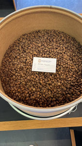 Freshly roasted washed Kenyan coffee beans by Geometry Coffee Roasters