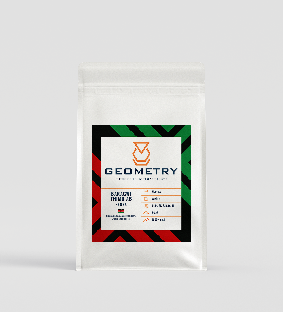 Geometry Coffee Roasters Baragwi Thimu AB | Kenya | Single Origin Coffee White white Background