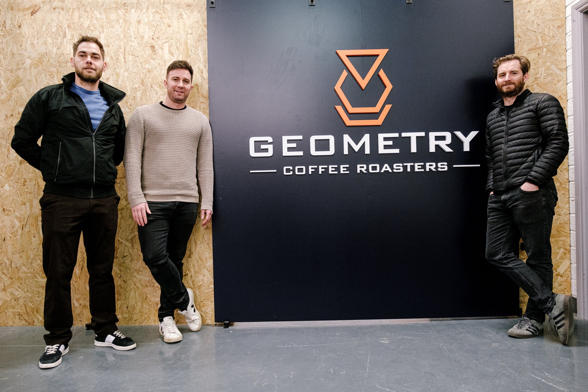 George, Matt, Frano of Geometry Coffee Roasters Galway Specialty Coffee Roasters