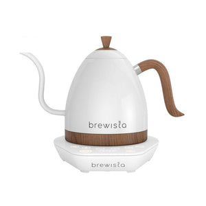Brewista Artisan Gooseneck Kettle 1L Pearl White/Wood – Geometry