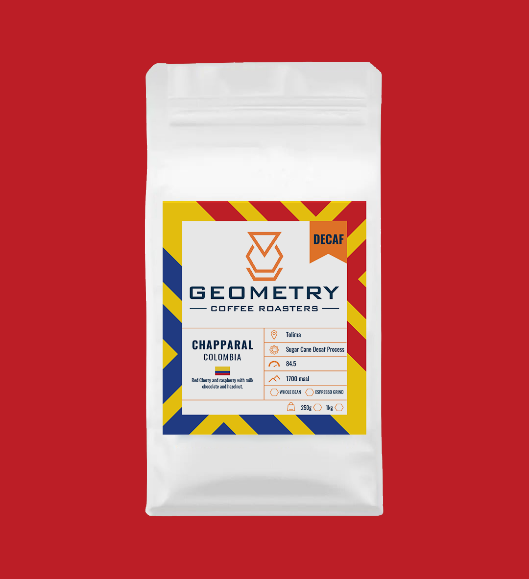Geometry Coffee Roasters Colombia Chapparal Decaf Coffee
